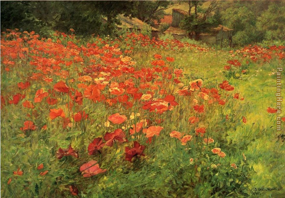 In Poppyland painting - John Ottis Adams In Poppyland art painting